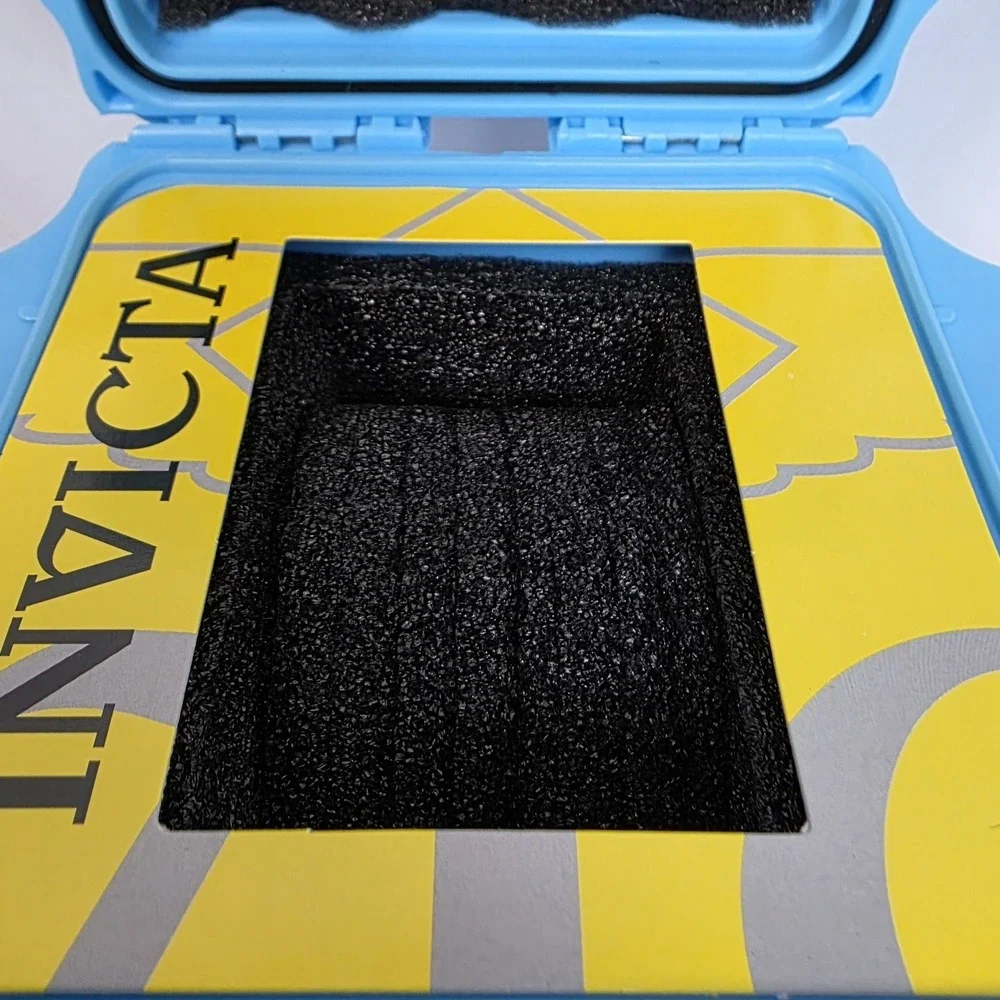 NEW Invicta Watch Single Slot Hard Case Watch Storage‎ Diver Box Blue Box Only